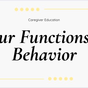 The Four Functions of Behavior: ABA Caregiver Training PowerPoint | Functional Behavior Understanding for Parents & Therapists